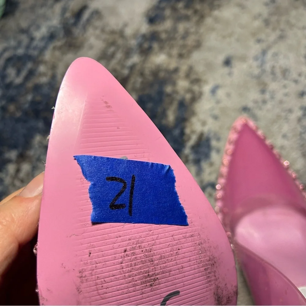 Steve Madden Vyper Dusty Clear Pink Pumps Size 6.5 - Picture 15 of 15